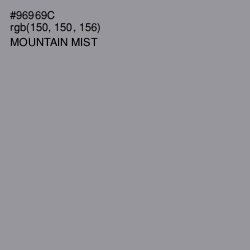 #96969C - Mountain Mist Color Image